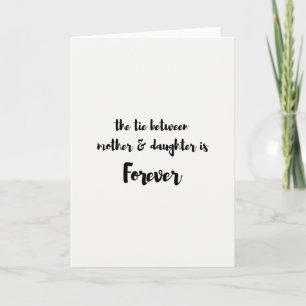 Forever Mother Daughter Art Card