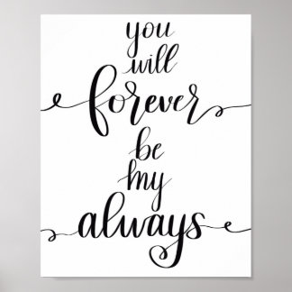 Forever my always mail poster