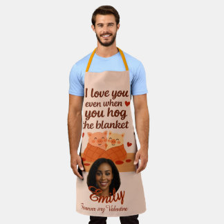 'Forever my Valentine' All-Over Print Apron