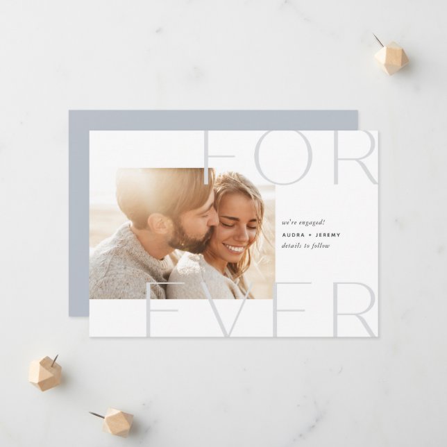 Forever Overlay | Photo Engagement Announcement (Front/Back In Situ)