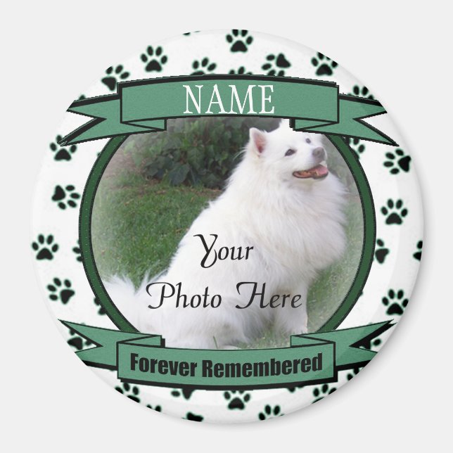 Forever Remembered Dog or Cat Keepsake Memorial Magnet (Front)