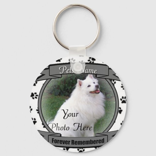 Forever Remembered Pet Memorial Key Ring (Front)