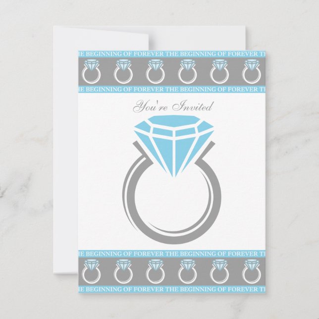 Forever Ring Bridal Shower Invitation (Front)