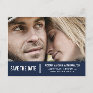 FOREVER SAVE THE DATE ANNOUNCEMENT POSTCARD
