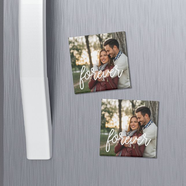 Forever Script Overlay Photo Magnet (Creator Uploaded)
