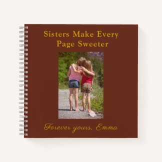 Forever Sisters – Custom Photo Notebook Gift