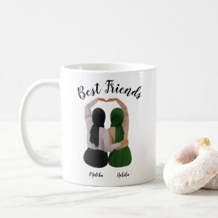Forever Sisters Personalised Hijabi Gift Coffee Mug