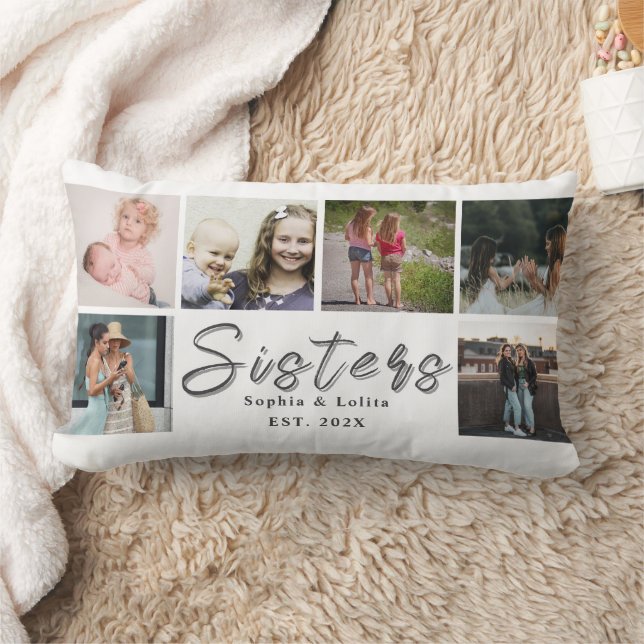 Forever Sisters – Personalised Photo Pillow (Blanket)