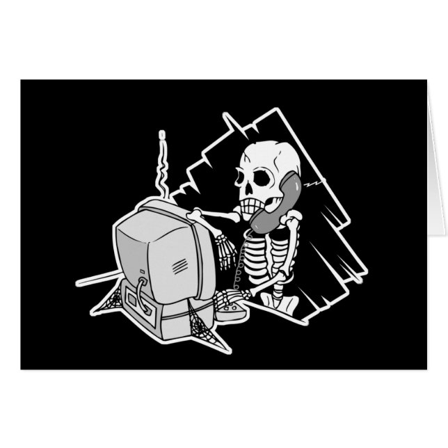 forever skeleton on hold tech support (Front Horizontal)