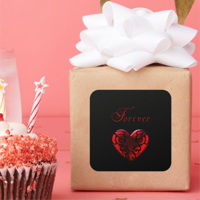 Forever  square sticker (Party)