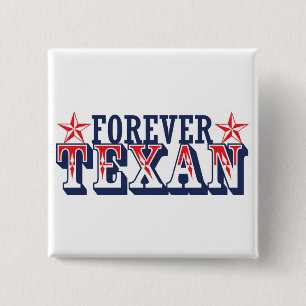 Forever Texan 15 Cm Square Badge