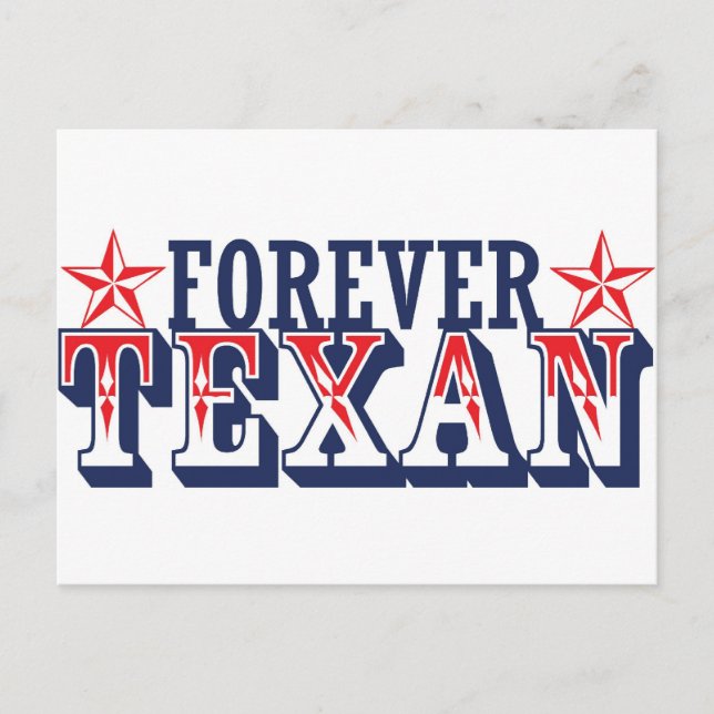 Forever Texan Postcard (Front)