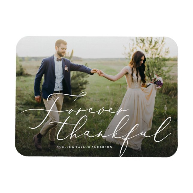 Forever Thankful Thank You Magnet (Horizontal)