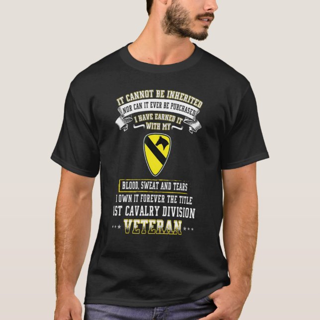 Forever The Title 1st Cavalry Division Veteran Day T-Shirt (Front)