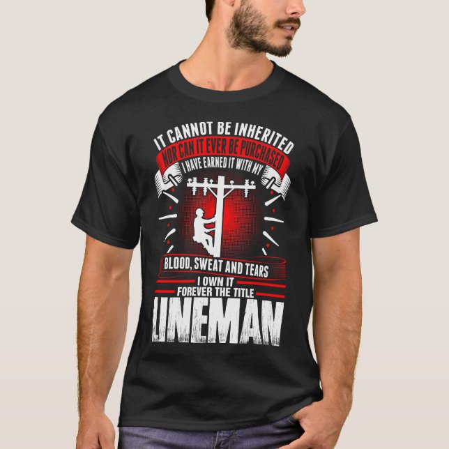 Forever The Title Lineman Tshirt (Front)