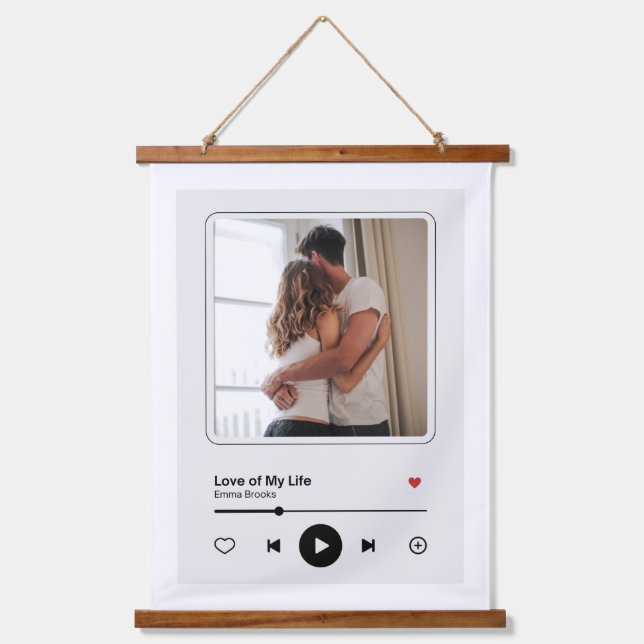 Forever Together Couple Wall Hanging Tapestry (Front)