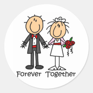 Forever Together T-shirts and Gifts Classic Round Sticker