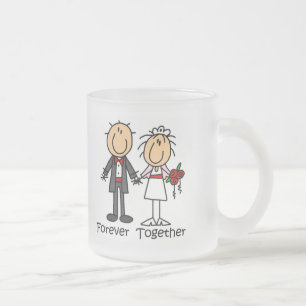 Forever Together T-shirts and Gifts Frosted Glass Coffee Mug