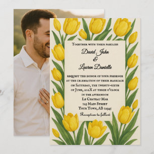 Forever Tulip Photo Wedding Invitation