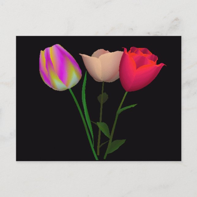 Forever Tulips 3 Postcard (Front)