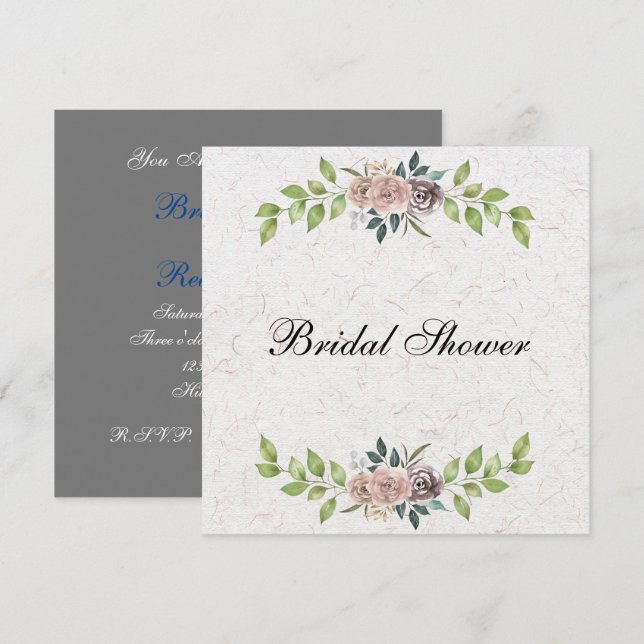 Forever - Two Hearts - One  Love  Invitation (Front/Back)