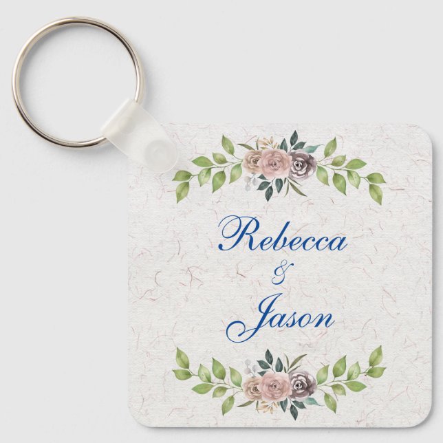 Forever - Two Hearts - One  Love  Key Ring (Front)