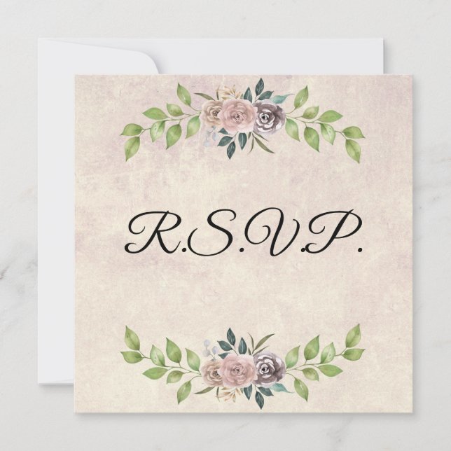 Forever - Two Hearts - One Love Wedding Invitation (Front)