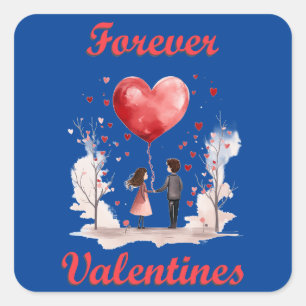 Forever Valentines! Square Sticker