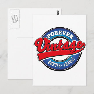 forever vintage Gordes France logo Postcard
