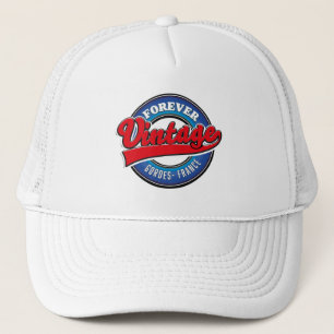 forever vintage Gordes France logo Trucker Hat