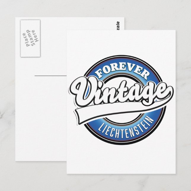 forever vintage liechtenstein logo postcard (Front/Back)