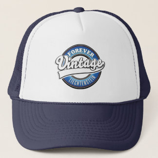 forever vintage liechtenstein logo trucker hat