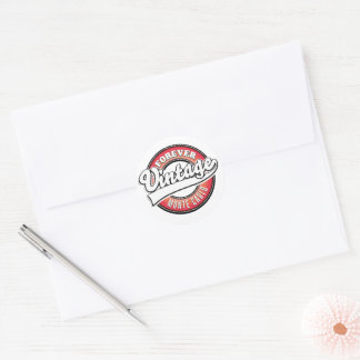 forever vintage monte carlo logo classic round sticker