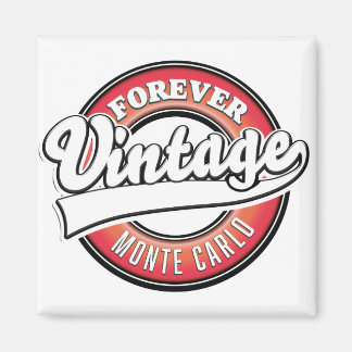forever vintage monte carlo logo magnet
