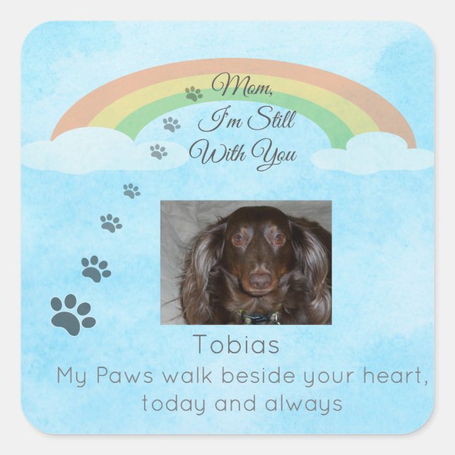 Forever Walking Beside You Square Sticker (Front)