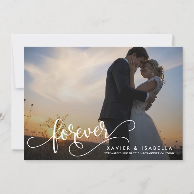 Forever | Wedding Announcement (Front)