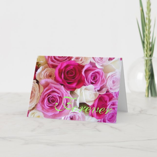 Forever wedding note cards (Front)