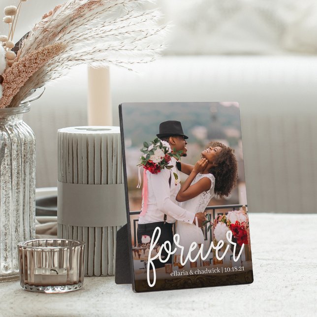 Forever | Wedding or Anniversary Photo Plaque (Creator Uploaded)