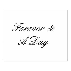 Forever Wedding Quote Rubber Stamp
