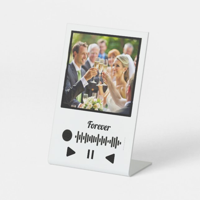 Forever with music pedestal sign (Front)