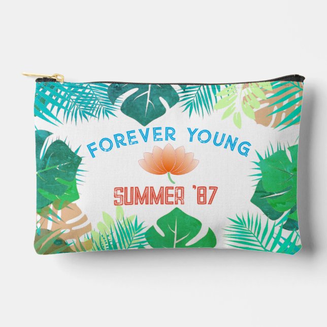 Forever Young Summer '87 1980s Style Accessory Pouch (Front)