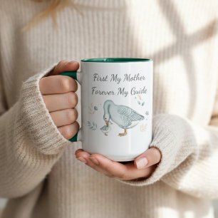 Forever Your Little Gosling Mother's Day Gift Two-Tone Coffee Mug