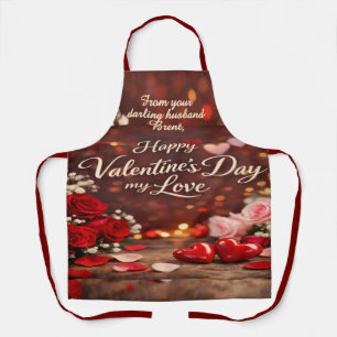 'Forever Your Valentine' All-Over Print Apron