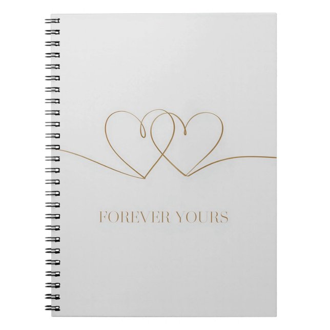 Forever Yours: Intertwined Hearts Design Notebook (Front)