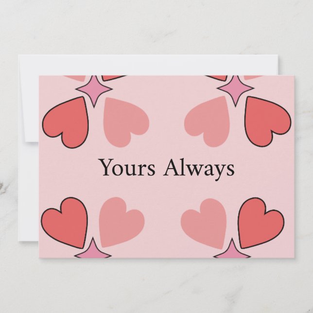 Forever Yours Love Coffee Cup Invitation (Front)