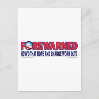 Forewarned - postcard