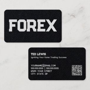 Forex Dealer Analyst QR Business Card