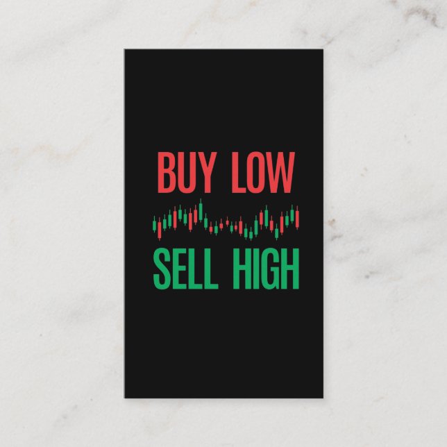 Forex Stock Trading Market Day Trader Investor Business Card (Front)