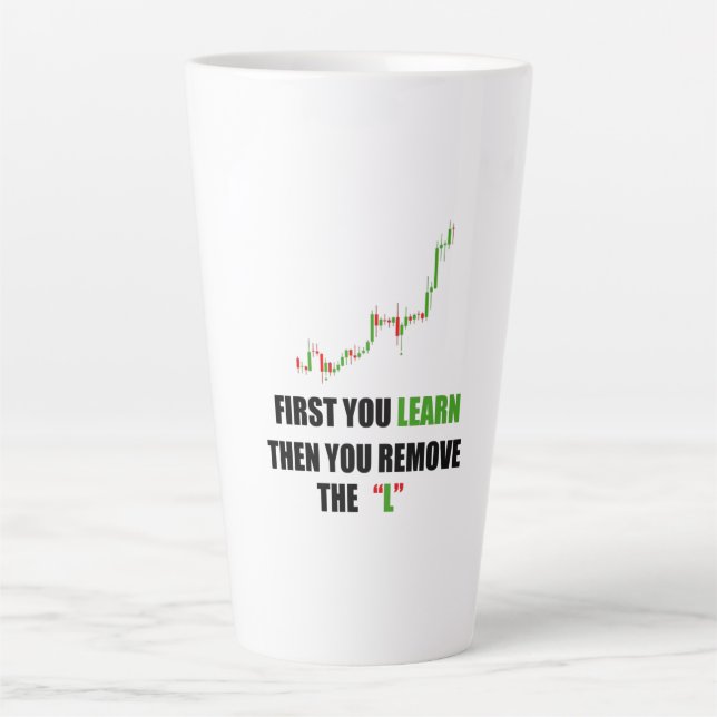 Forex Trader Mindset Latte Mug (Front)