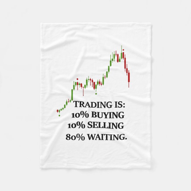 Forex Trader Note Fleece Blanket (Front)